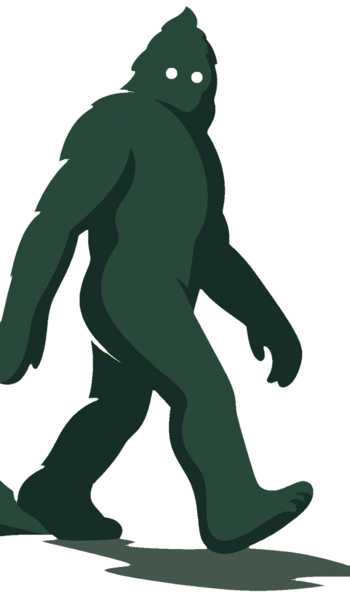 A Sasquatch so blurred and washed out it could be anything